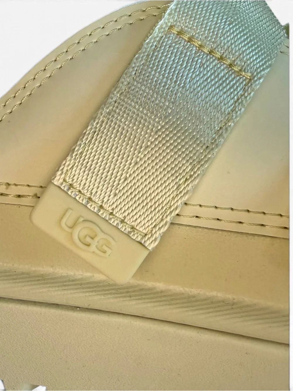UGG Goldenglow Women's Golden Apple Yellow Platform Sandals Size 8 NWT